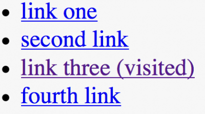 網(wǎng)頁(yè)設(shè)計(jì)過(guò)程中需要注意的12個(gè)常見(jiàn)問(wèn)題 3、讓已訪問(wèn)的鏈接顯示為別的色彩